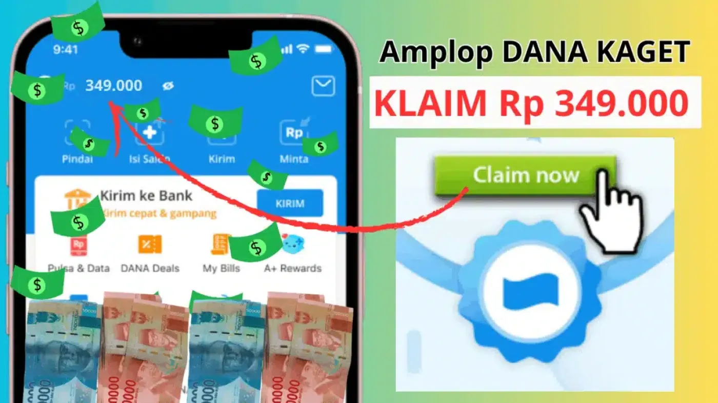 Segera AMBIL Saldo DANA Gratis Rp349.000 yang Tersembunyi di Amplop Ini!
