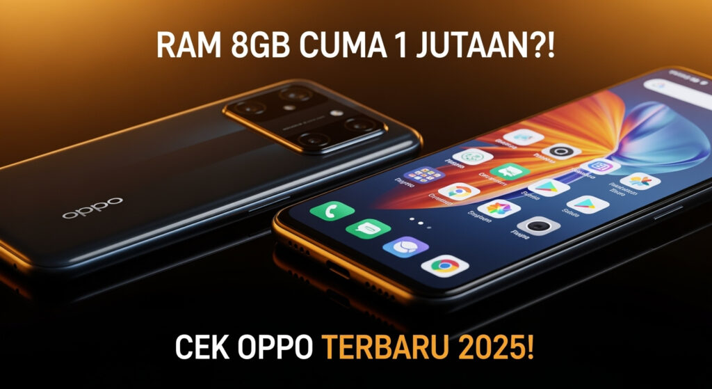 5 HP OPPO Terbaru 2025 RAM 8GB Harga di Bawah 2 Juta, Spek Ngebut dan Baterai Awet