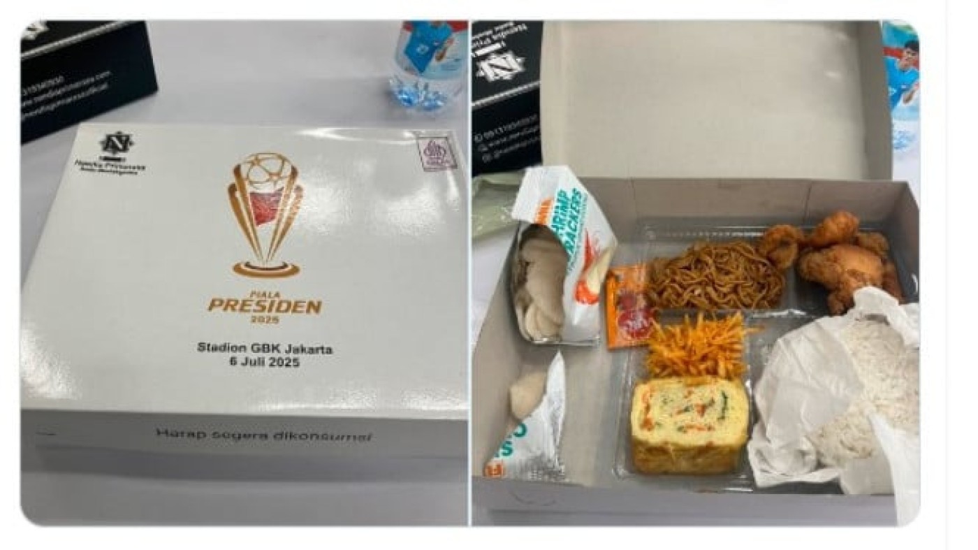 Viral! Jurnalis Oxford United Angkat Nasi Box Piala Presiden 2025, Apa Isinya?