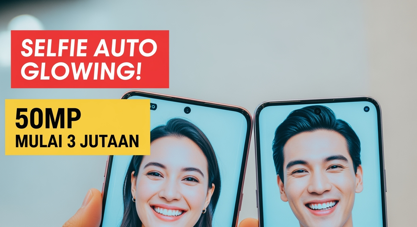 5 HP Kamera Selfie Terbaik 2025 Mulai 3 Jutaan, Auto Glowing Tanpa Edit dan Video Call Jernih