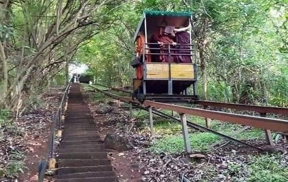 7 Biksu Tewas Akibat Kecelakaan Kereta Kabel di Biara Hutan Sri Lanka