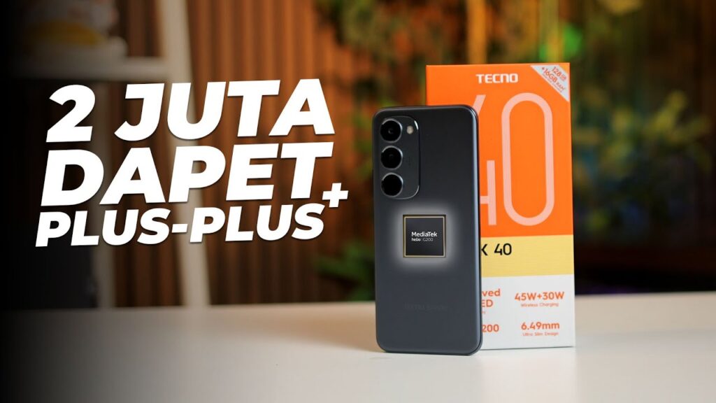 Wireless Charging 30W + Layar AMOLED 144Hz Cuma 2 Jutaan? Ini Bukan Mimpi, Ini Tecno Spark 40 Pro Plus!