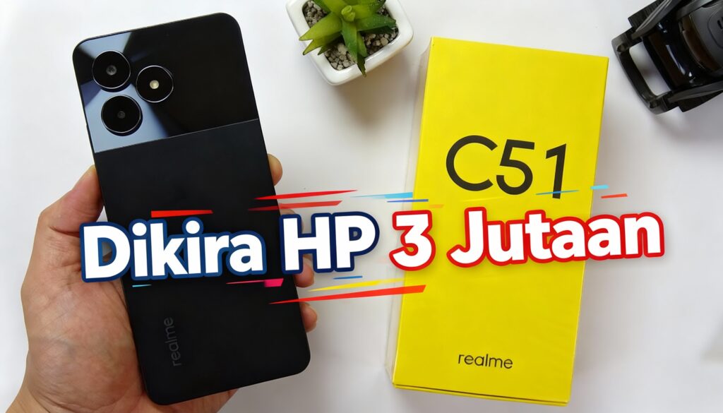 Realme C51 Harga Terjangkau Tapi Desain Body Premium, Dikira HP 3 Jutaan sama Orang yang Lihat Pertama Kali