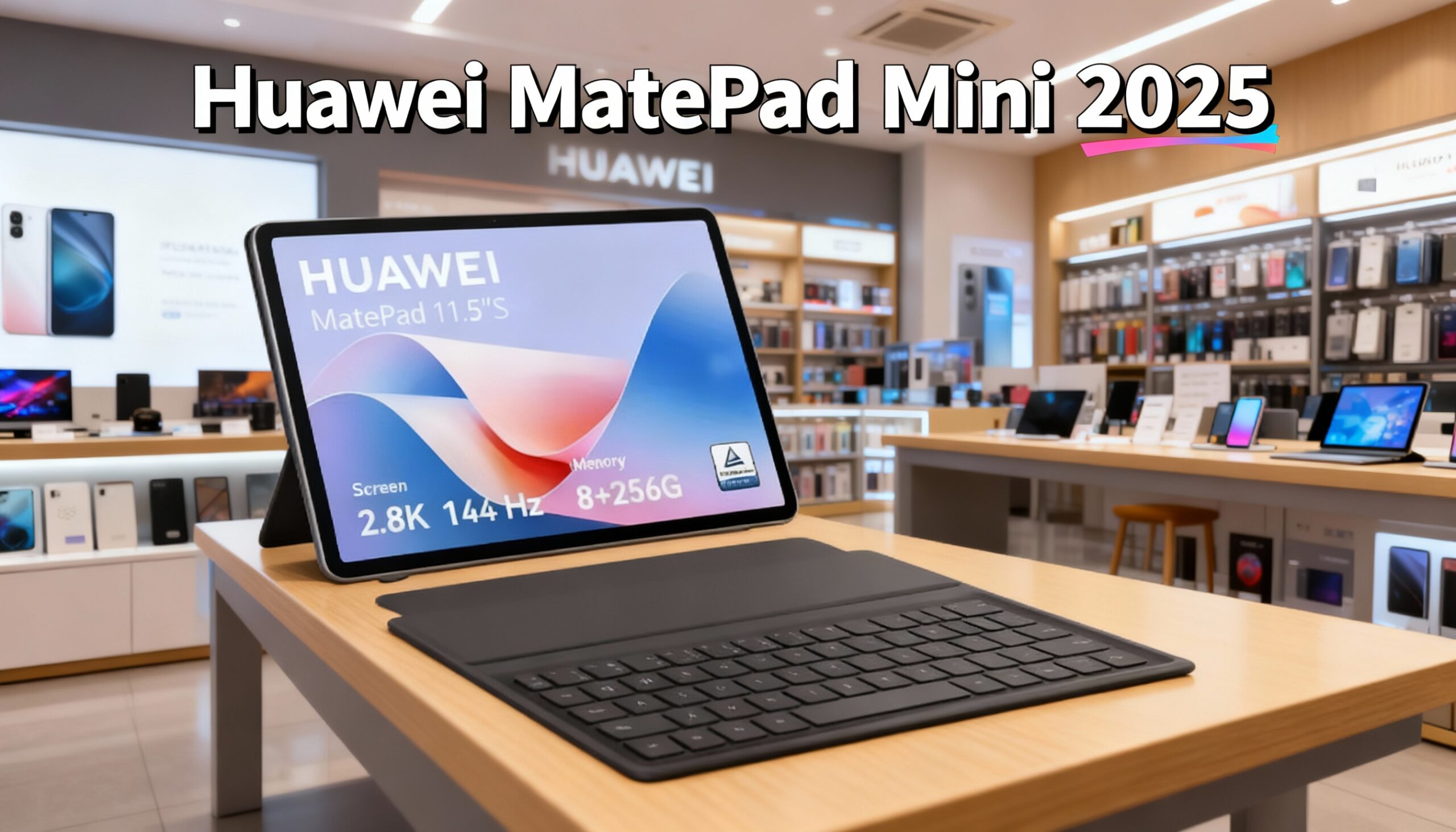 Huawei MatePad Mini 2025 Pakai Layar OLED 120Hz, Tipis 6.9mm & Charging Super Cepat 40W