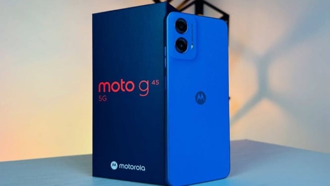 Motorola G45 5G Snapdragon 6s Gen 3, Desain Vegan Leather Mewah Harga Cuma 2,3 Juta!