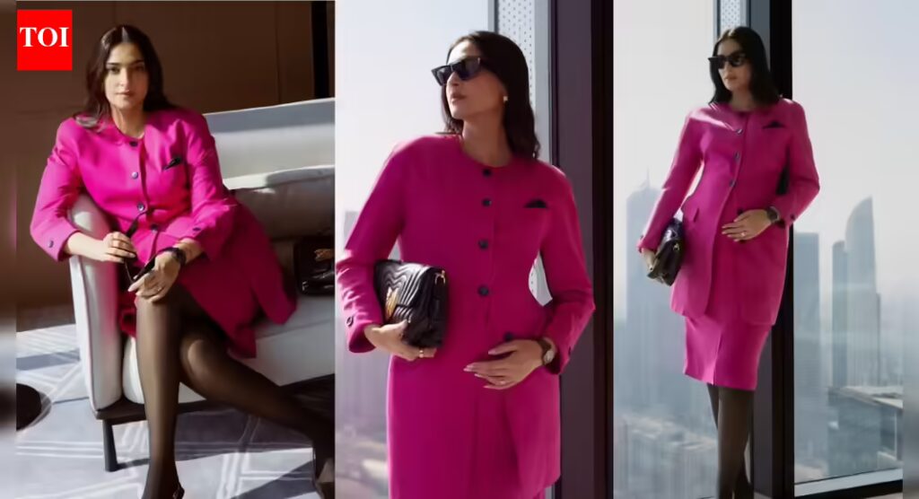 Sonam Kapoor Umumkan Kehamilan Kedua, Pamer Baby Bump dengan Outfit Pink Stylish – Foto