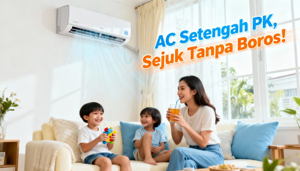 5 Rekomendasi AC Setengah PK Hemat Energi yang Paling Laku di 2025, Nomor 3 Worth It!
