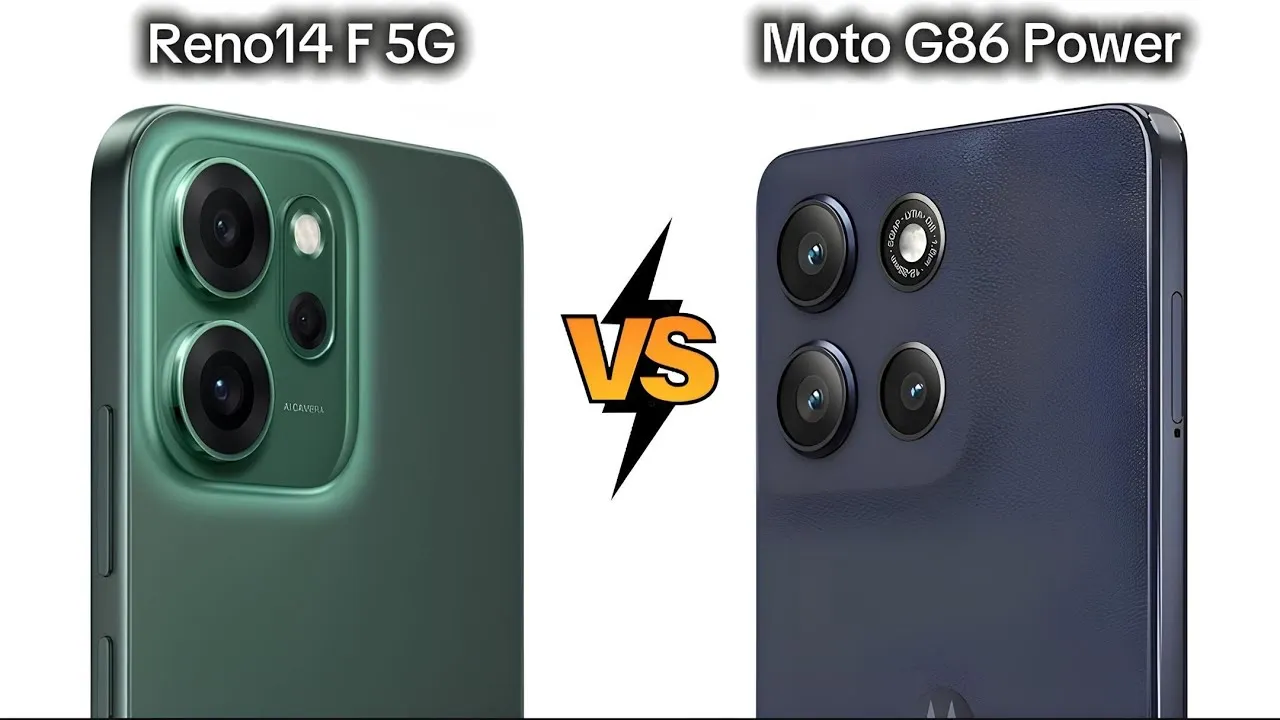 OPPO Reno14 F 5G vs Moto G86 Power: Perbandingan Spesifikasi Lengkap & Mana Lebih Unggul?