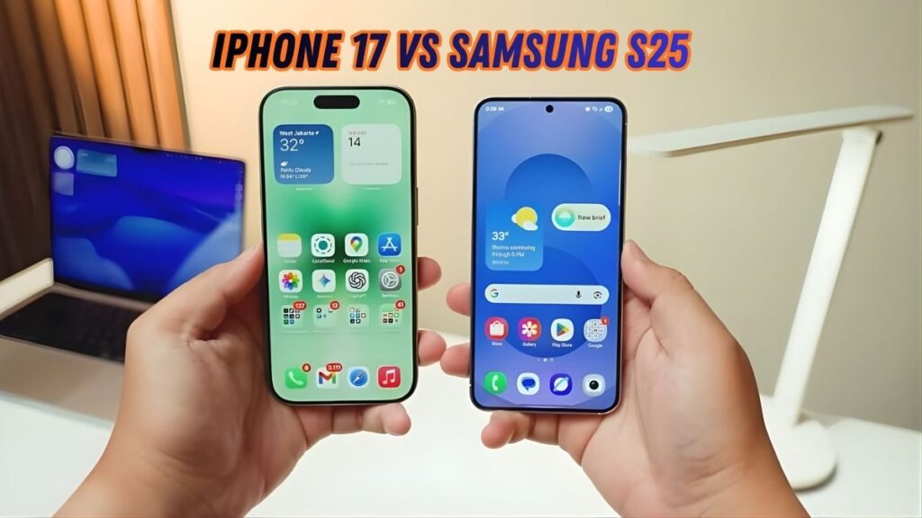 iPhone 17 vs Samsung S25 Mana HP Flagship Compact Terbaik di November 2025
