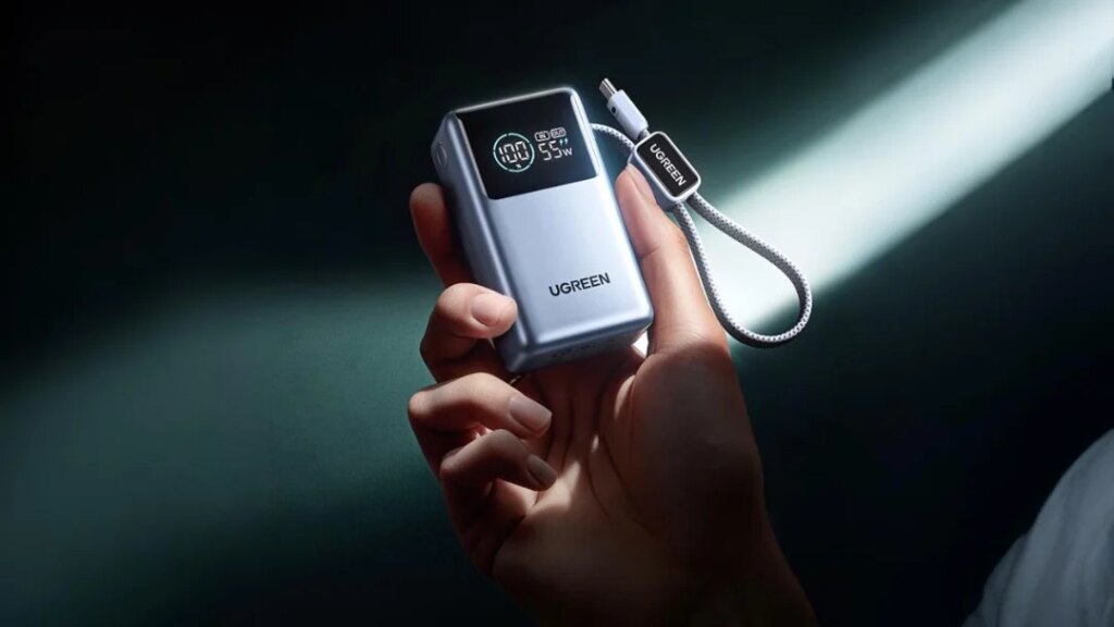 Ugreen Rilis Power Bank 10000mAh 55W dengan Kabel Terintegrasi, Apa Keunggulannya?