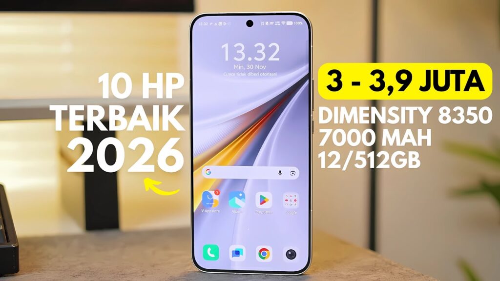 10 HP 3 Jutaan yang Layak Dibeli 2026, Performa Kencang Tanpa Mahal