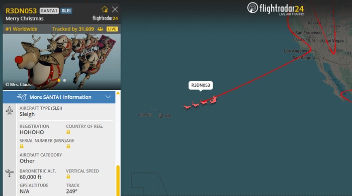 Lacak Pesawat Sinterklas Secara Langsung dengan Aplikasi Flightradar24 di Smartphone