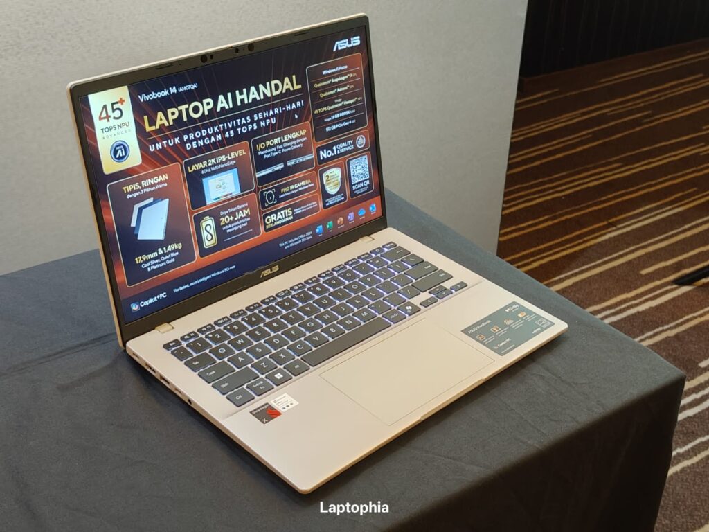 Asus Vivobook 14 A1407QA: Performa dan Keunggulan Laptop Snapdragon Terjangkau