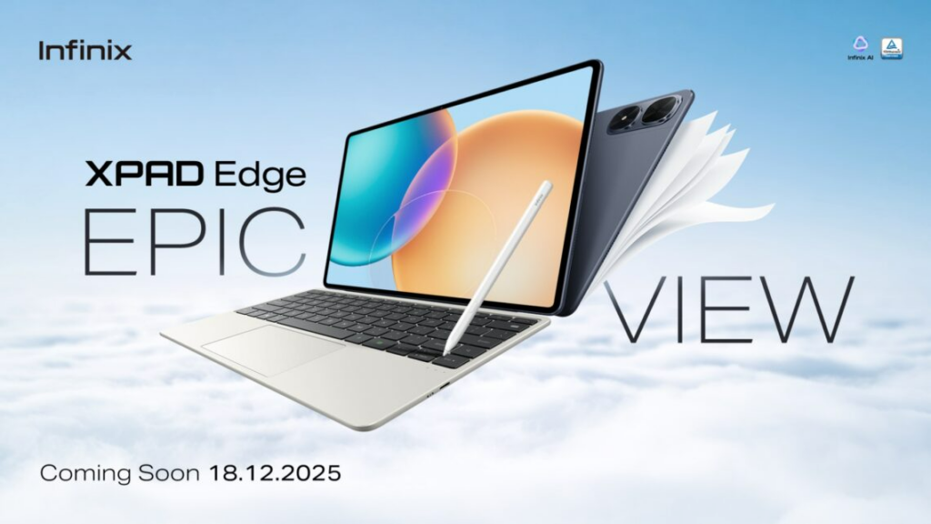 Infinix XPad Edge Resmi Meluncur 18 Desember, Desain dan Spesifikasi Utama Terungkap