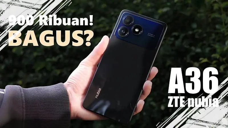 Nubia A36, HP Murah 800 Ribuan dengan Layar 90 Hz Mirip iPhone 17 Pro: Spesifikasi & Harga