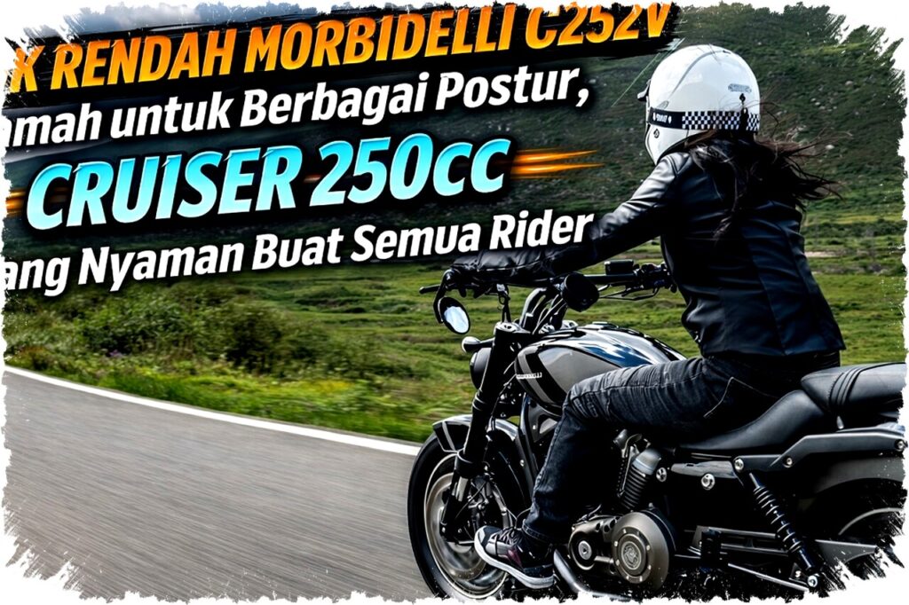 Jok Rendah Morbidelli C252V 250cc, Cruiser Nyaman untuk Berbagai Postur dan Rider Pemula