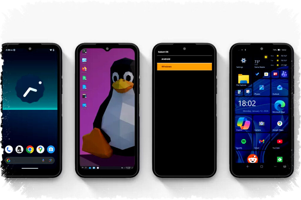 NexPhone NexDock: Smartphone dengan Android, Linux, dan Windows 11 dalam Satu Perangkat Tangguh