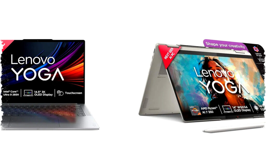Lenovo Yoga Pro 7 Core Ultra 9 vs Yoga 7 2-in-1 Ryzen 7: Pilih Laptop dengan Performa atau Desain?