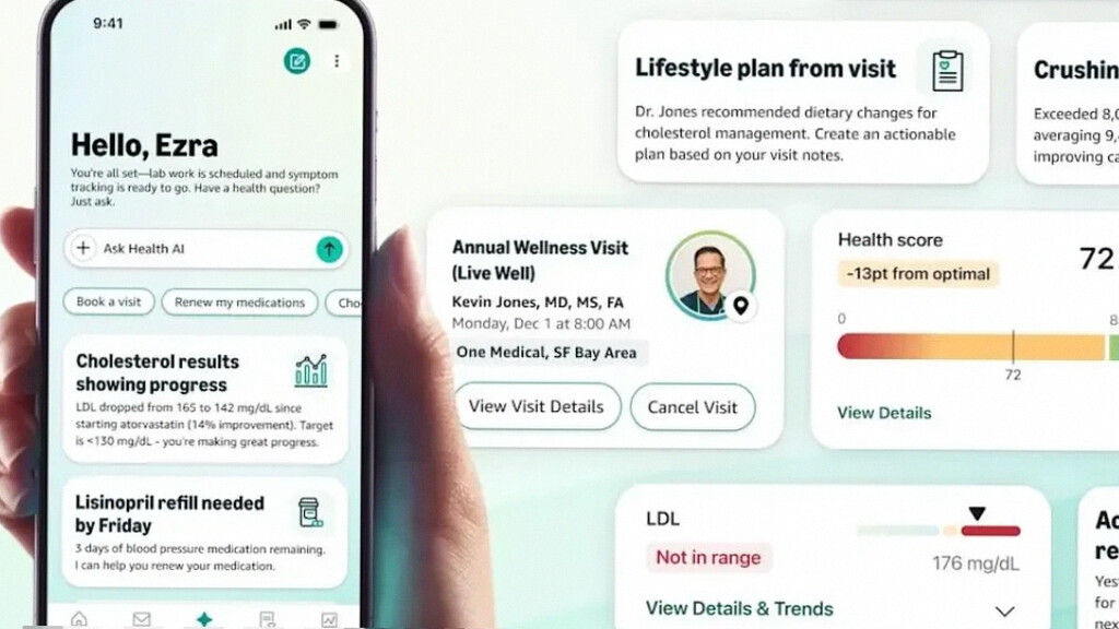 Amazon Luncurkan Health AI di One Medical, Panduan Kesehatan Personal 24/7 Berbasis Rekam Medis