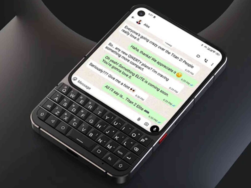 Titan 2 Elite: Ponsel Alternatif BlackBerry dengan Layar Lengkung dan Desain Lebih Tipis