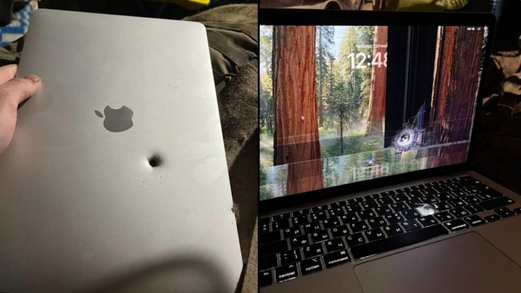 MacBook Air Tertembus Serpihan Peluru, Selamatkan Nyawa Prajurit dan Masih Berfungsi