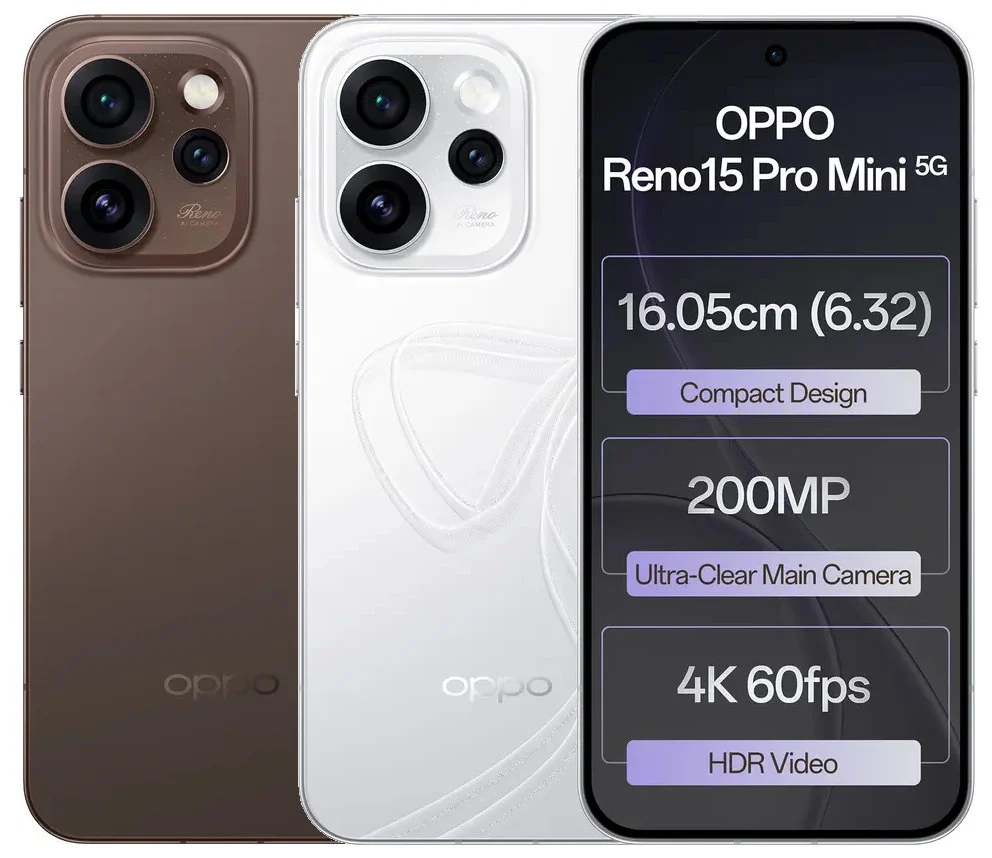 Oppo Reno 15 Pro Mini Resmi: Ponsel Ringkas dengan Kamera 200MP & Baterai 6.200mAh