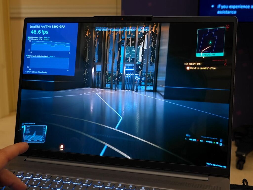 Tes Performa Gaming Intel Panther Lake Core Ultra X9 388H di Cyberpunk 2077 Ultra Settings
