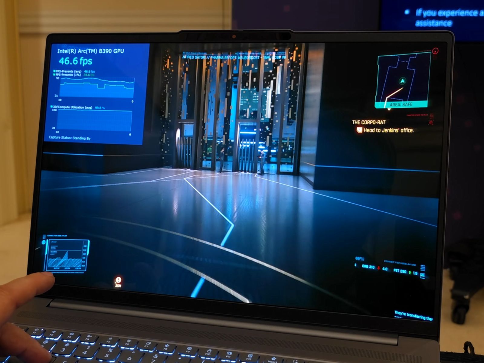 Tes Performa Gaming Intel Panther Lake Core Ultra X9 388H di Cyberpunk 2077 Ultra Settings
