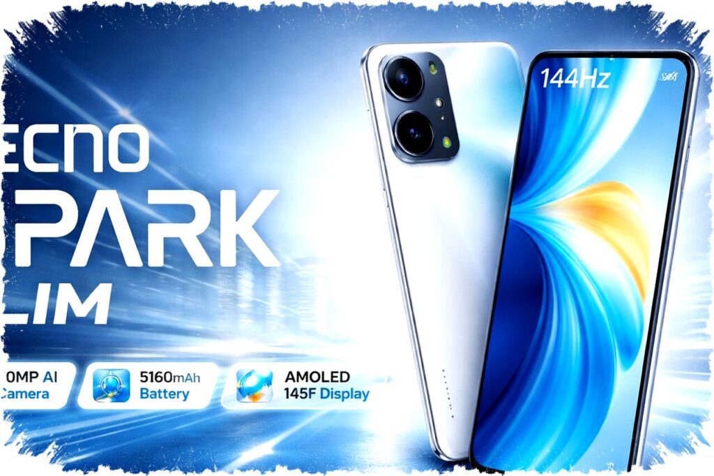 Tecno Spark Slim Meluncur Tipis, Baterai Jumbo dan Layar AMOLED 144Hz Harga Gila untuk Kelas Menengah!