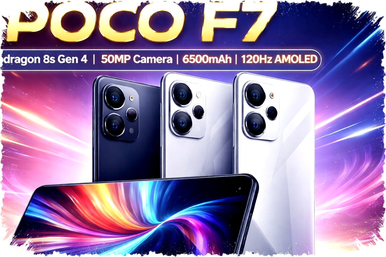 Poco F7 2026 Hadir Dengan Snapdragon 8s Gen 4, Layar AMOLED 120Hz, dan Baterai Raksasa Harga Nyaris Flagship Tapi Mudah Dijangkau