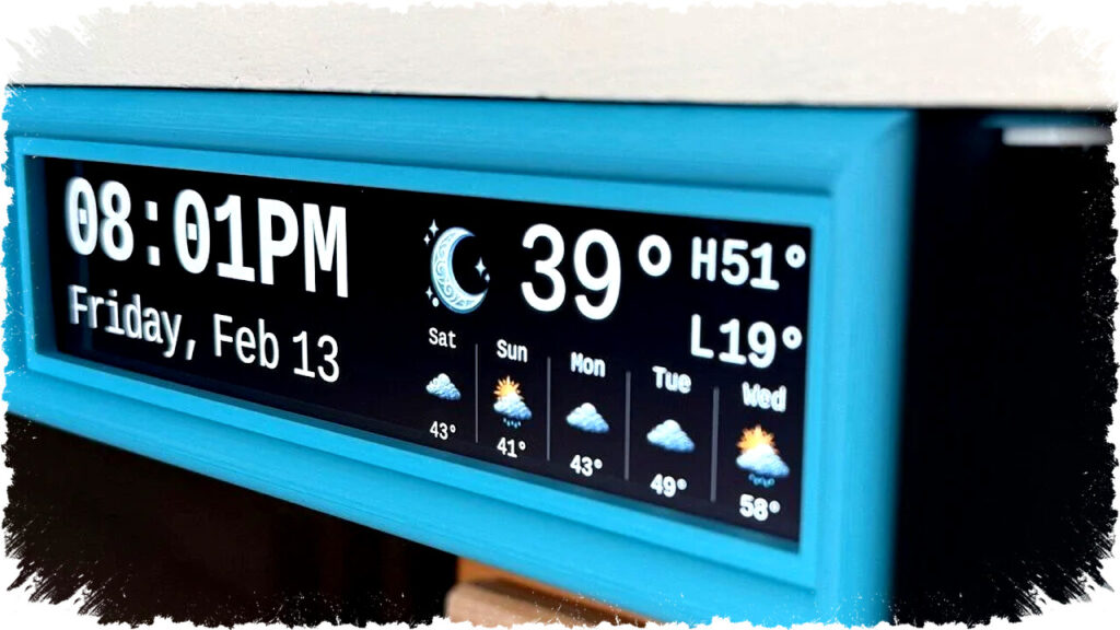 Tingkatkan Dapur dengan Raspberry Pi, Smart Display Waktu dan Cuaca Sekilas yang Mudah Dirakit dan Disesuaikan