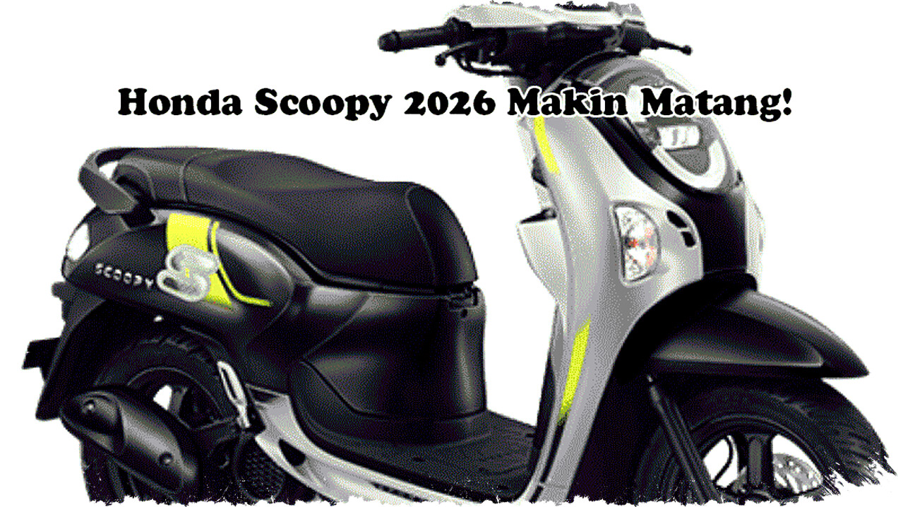 Honda Scoopy 2026 Hadir Dengan Perpaduan Retro-Modern dan Fitur Canggih yang Bikin Berkendara Lebih Stylish dan Fungsional