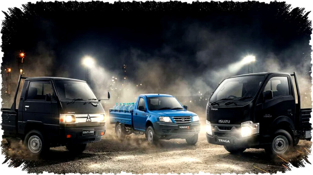 Komparasi Menyeluruh Pikap Tata Yodha, Isuzu Traga dan Mitsubishi L300 Mana yang Paling Efisien dan Andal untuk Bisnis Anda?