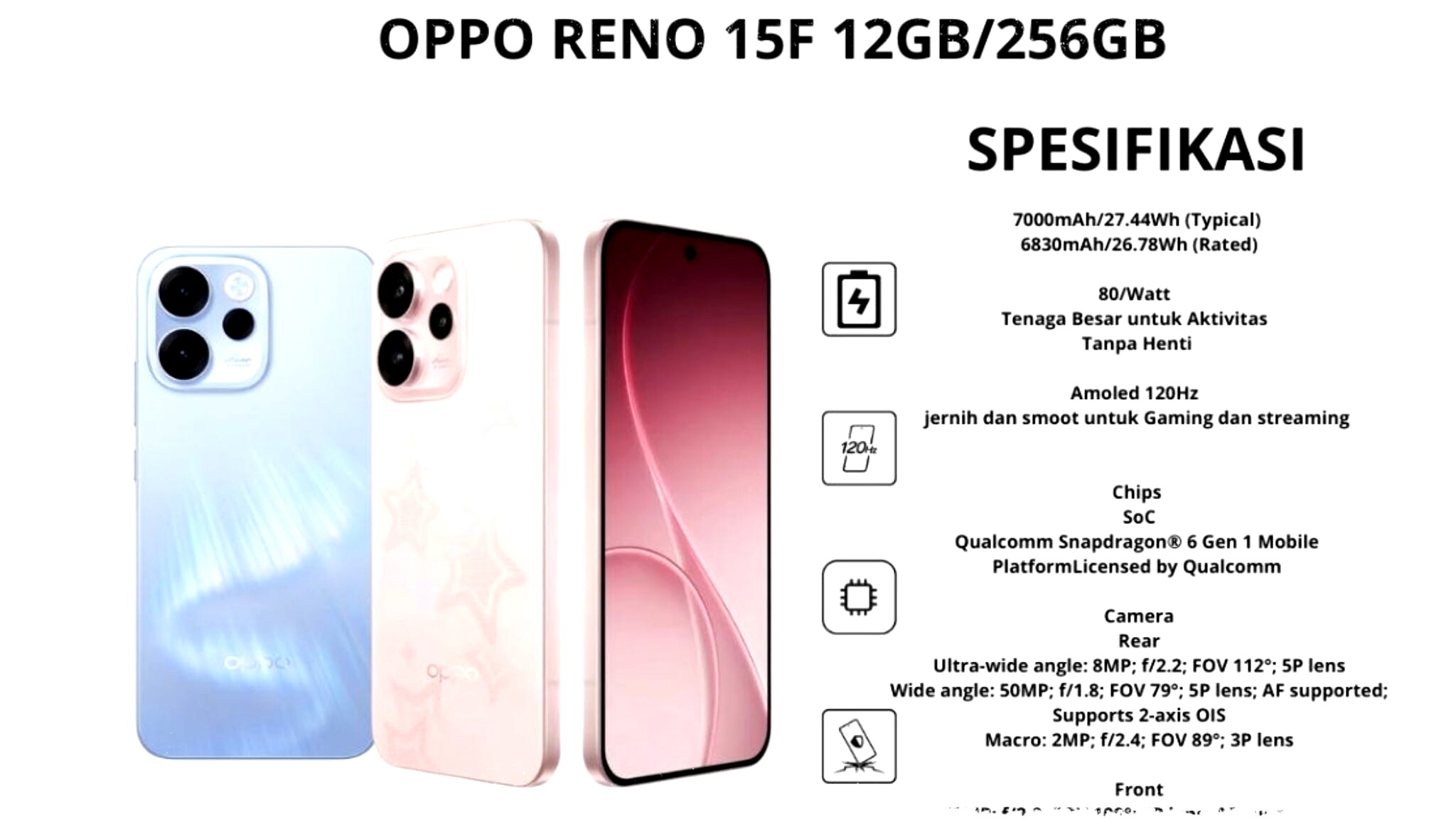 Oppo Reno15 F 5G Hadir Dengan Baterai 7000mAh Tahan hingga Dua Hari dan Sertifikasi IP68 IP69 Untuk Ketangguhan Maksimal