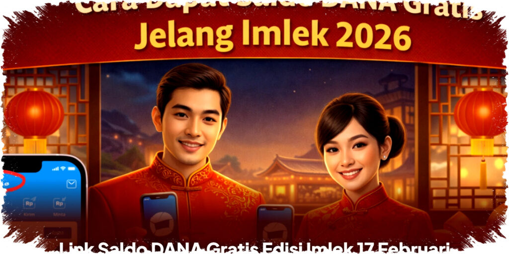 Link Saldo DANA Gratis Imlek 17 Februari 2026: Siapa Cepat Dia Dapat, Hati-hati Phishing yang Mengintai! Klaim Sekarang Sebelum Kehabisan!