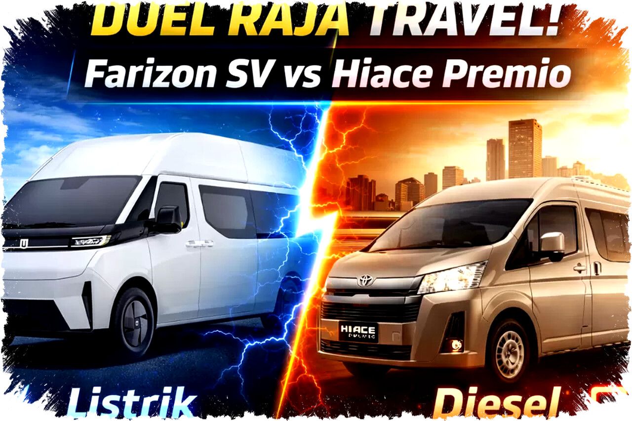 Farizon SV Vs Toyota Hiace Premio: Listrik Senyap Mengguncang Raja Diesel, Siapa Pemenang Duel Travel Eksklusif Indonesia?