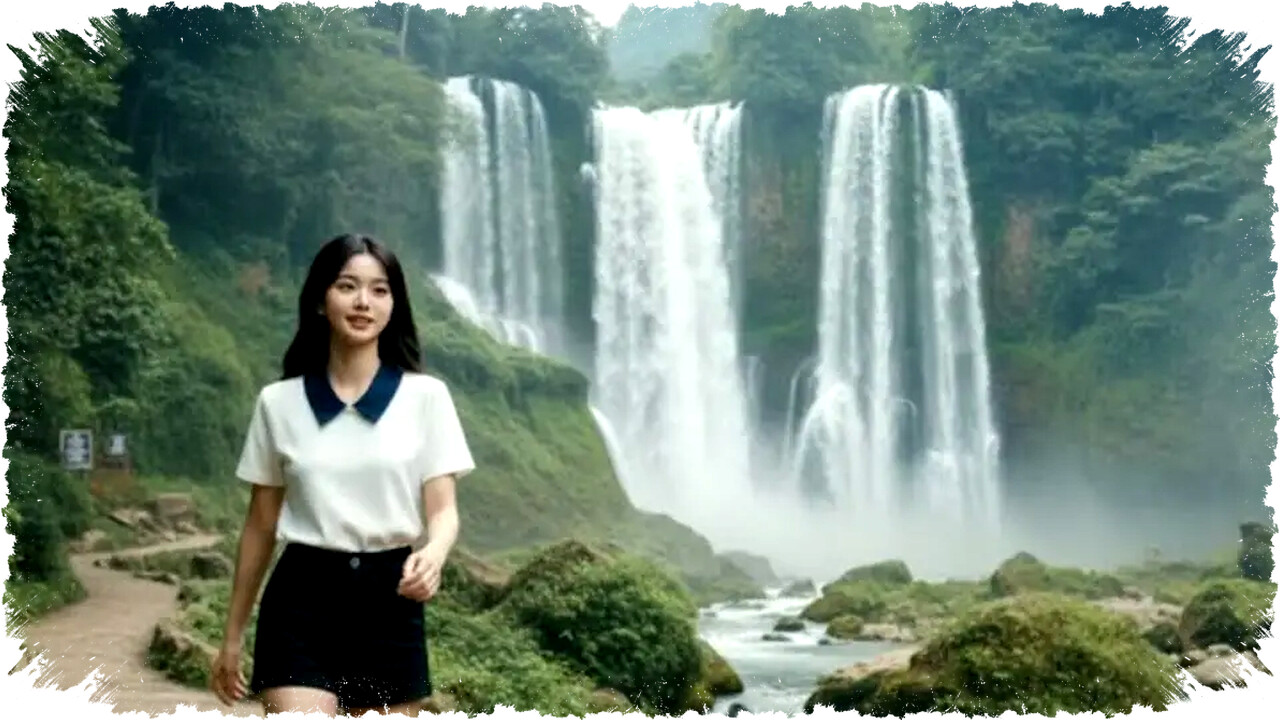 5 Prompt AI yang Mengubah Foto Biasa Jadi Momen Natural dan Dramatis di Air Terjun Ban Gioc, Bikin Semua Sangka Foto Asli Tanpa Edit Berlebihan!