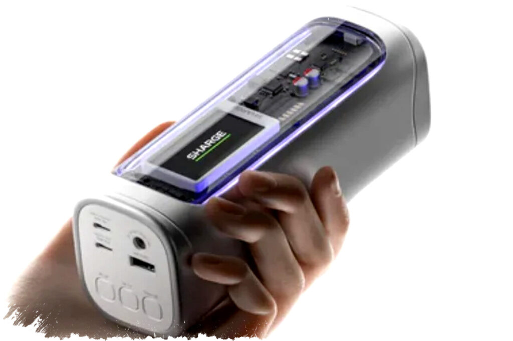 Power Bank Transparan Shargeek 300: Baterai 24,000mAh & Charging Super Cepat 300W untuk Mobile Users