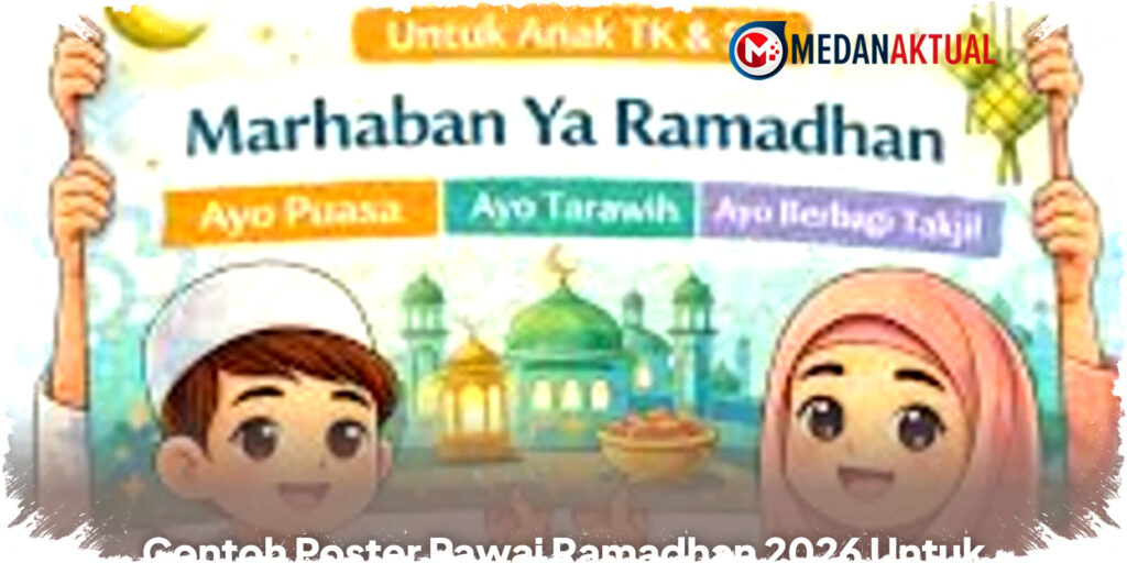 Contoh Poster Pawai Ramadhan 2026 Anak SD: Template Canva Siap Edit & Download Gratis