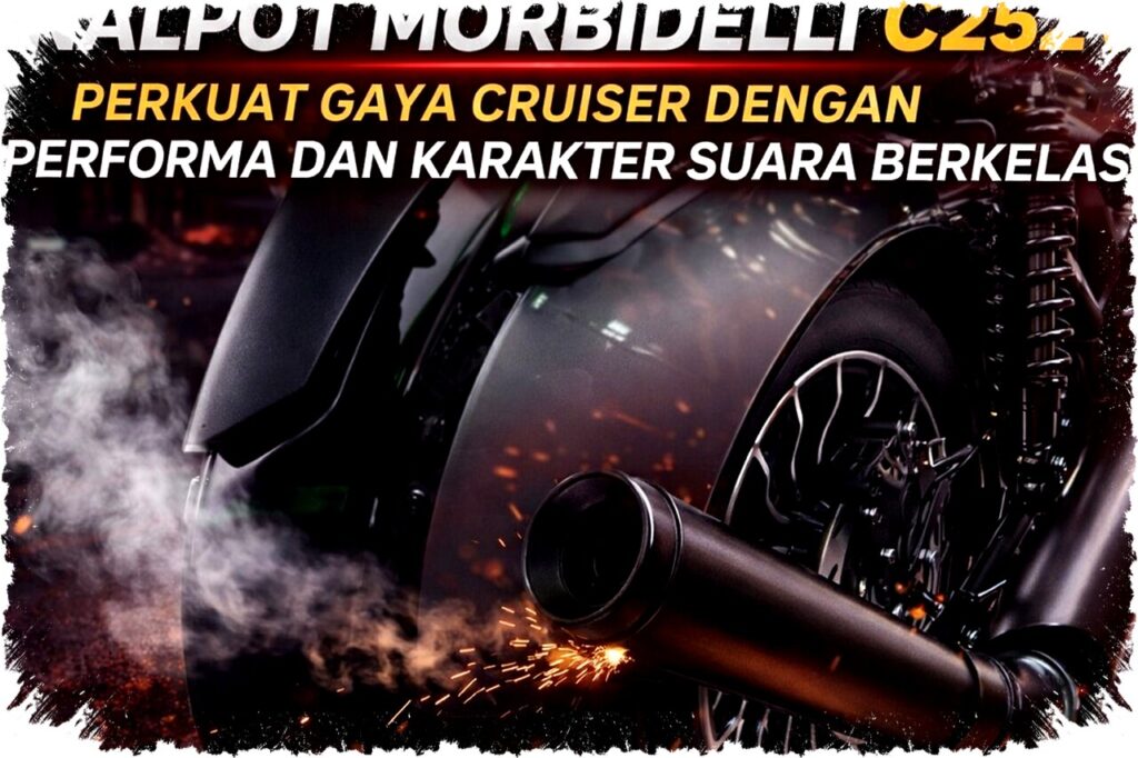 Morbidelli C252V: Knalpot Premium untuk Gaya Cruiser Klasik dengan Suara Bass Berkelas dan Performa Optimal