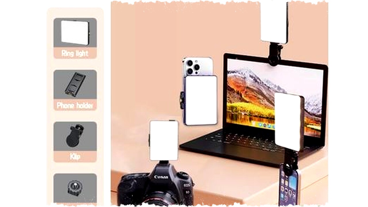 TNW D25 & D30 Selfie Light: Lampu Portable Mini LED Bikin Foto & Video Makin Cerah & Profesional!