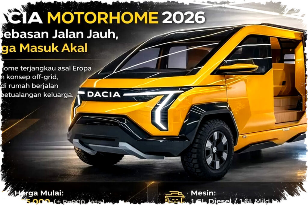 Dacia Motorhome 2026: Motorhome Terjangkau dengan Desain Fungsional dan Kebebasan Hidup Mandiri