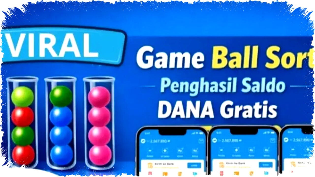 Ball Sort, Game Penghasil Uang DANA Terpercaya dengan Cara Main dan Syaratnya di 2026