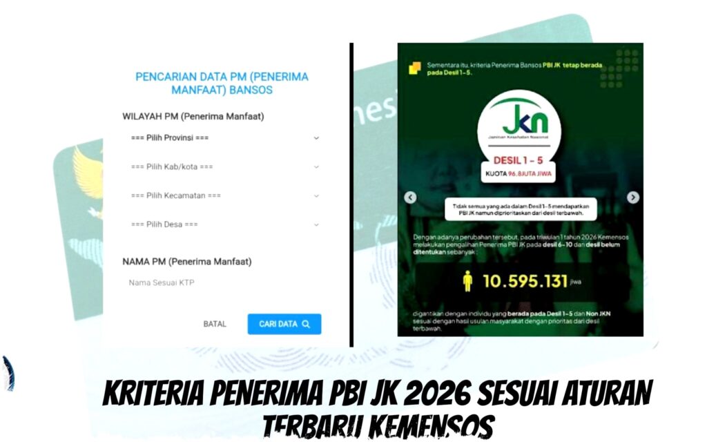 Kriteria Penerima PBI JK 2026: Syarat, Cara Cek, dan Aturan Terbaru dari Kemensos