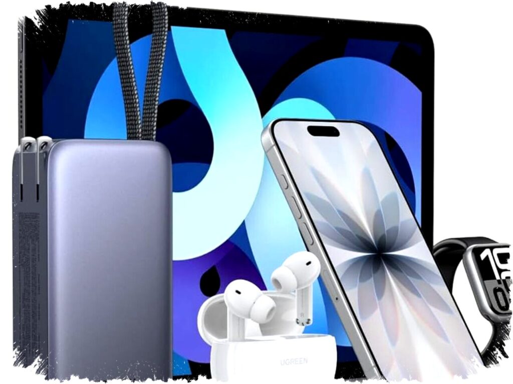 Ugreen 3-in-1 Power Bank 10.000mAh dengan Pin Lipat dan Pengisian Cepat hingga 65W