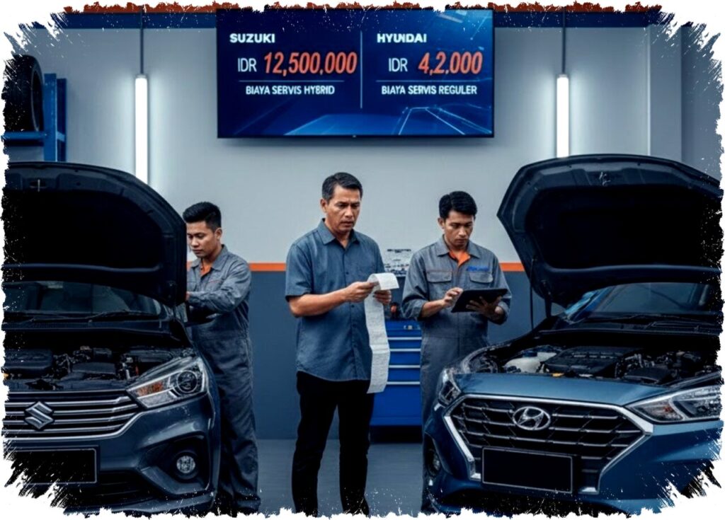 Biaya Servis 50 Ribu KM Ertiga Hybrid vs Hyundai Stargazer: Mana Lebih Hemat?