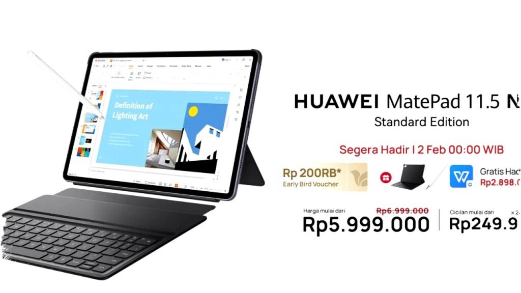 HUAWEI MatePad 11.5 New Standard Edition Resmi di Indonesia: Spesifikasi Lengkap & Harga Terjangkau