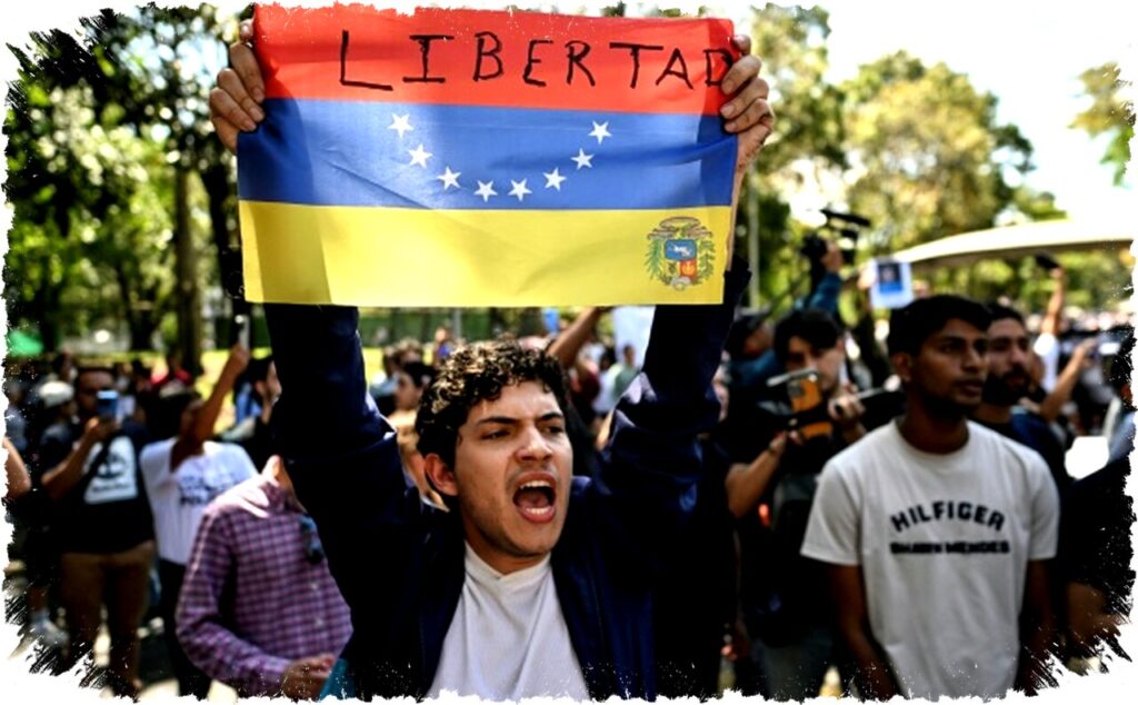 Ribuan Warga Venezuela Demo di Caracas Tuntut Pembebasan Mantan Presiden Nicolas Maduro