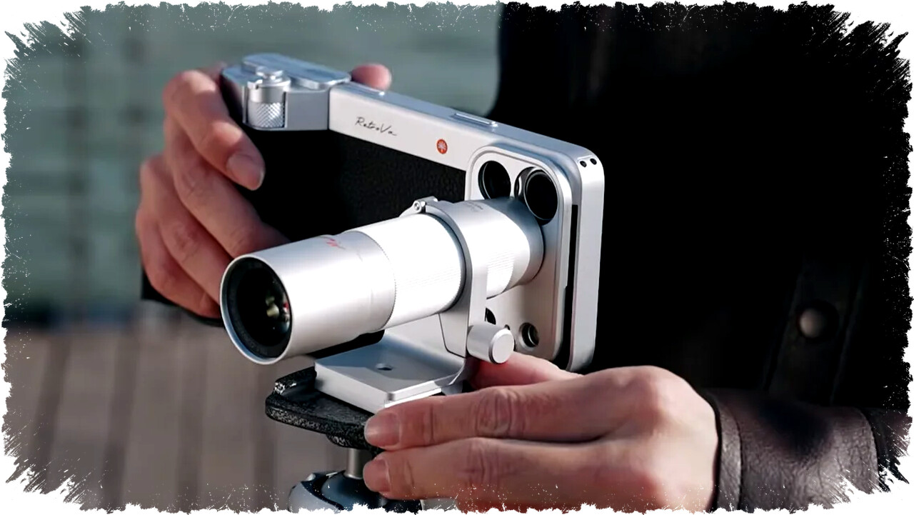 Kit Fotografi iPhone dengan Zoom Optik 12x, Lampu Fill, Slot SD Card, dan Kontrol Manual Lengkap