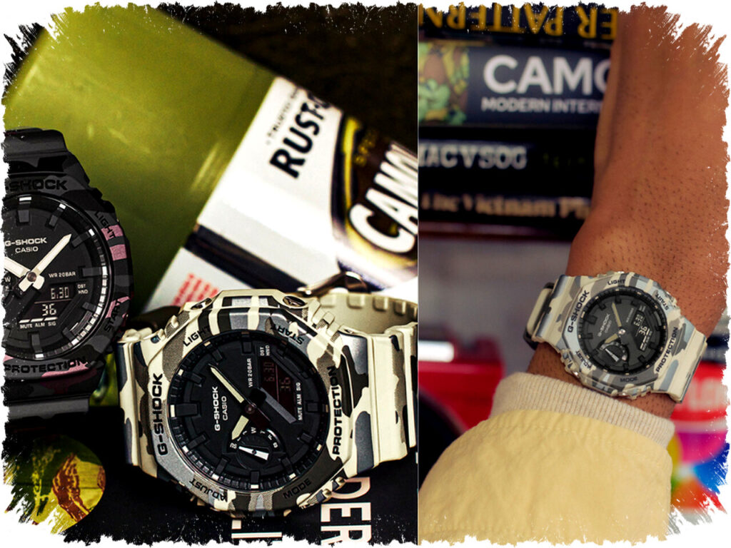 Casio GA-2100 Camo Edition Rilis 3 Model Baru dengan Carbon Core Guard, Desain Metallic Camouflage Eksklusif